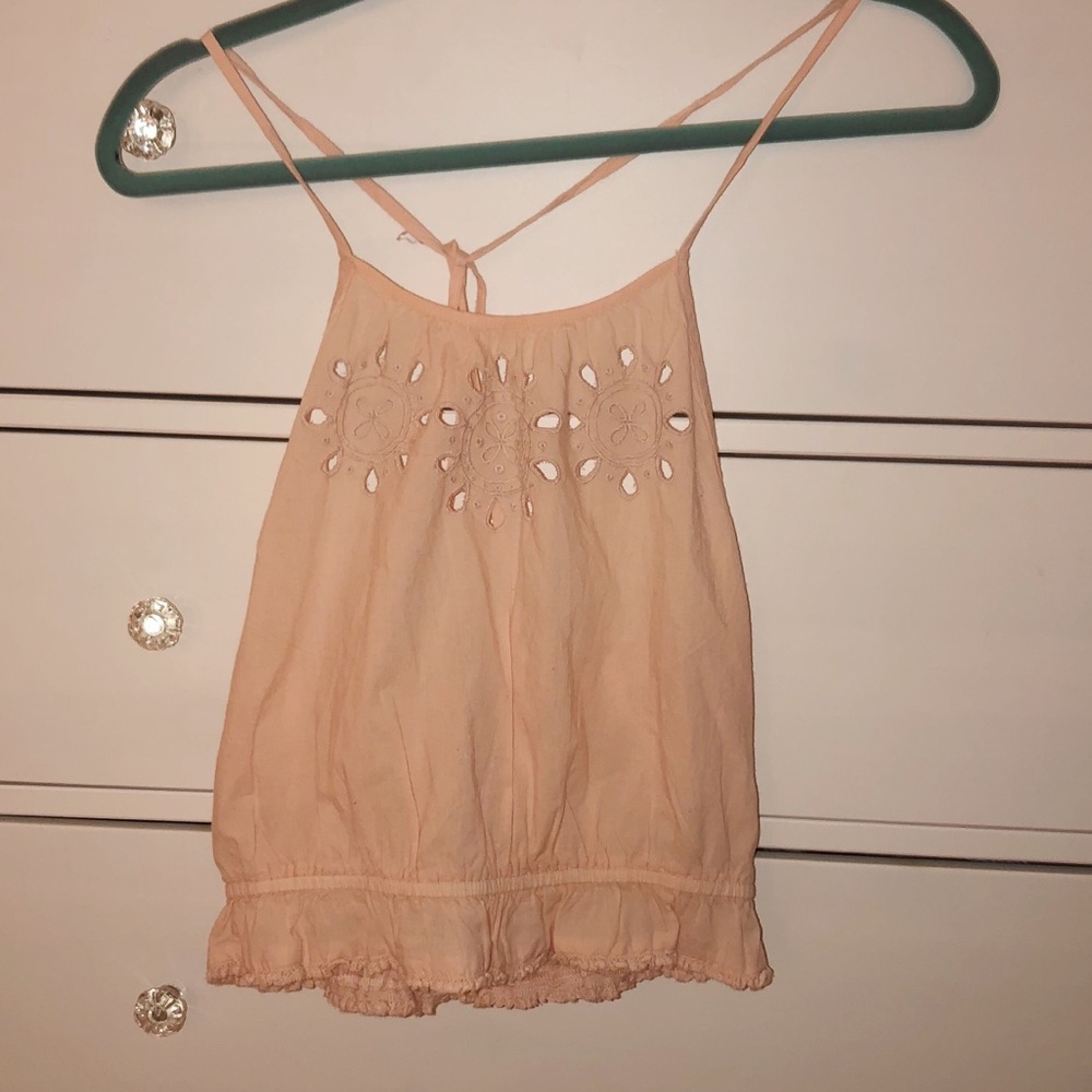 Peachy aerie cropped tank